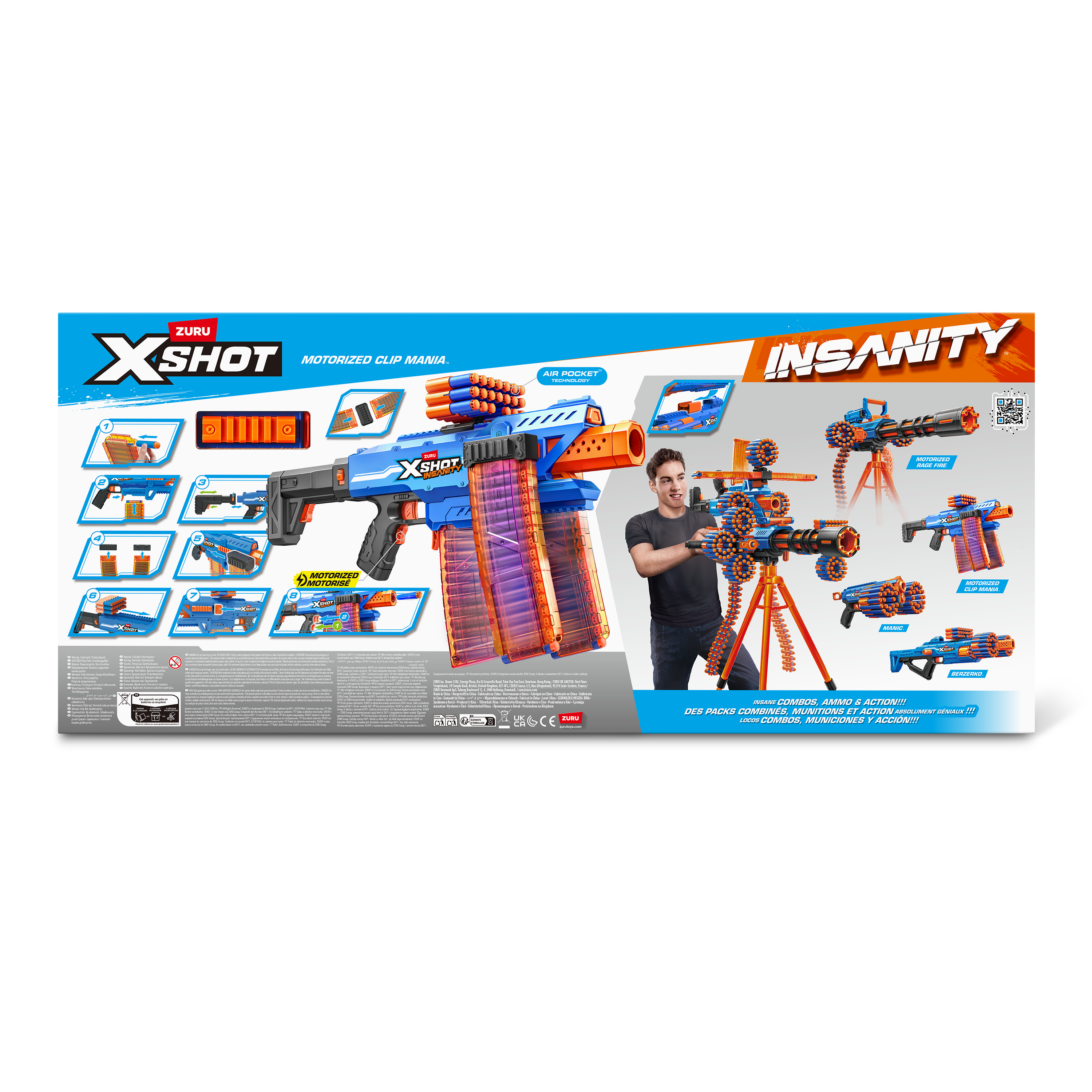 X-Shot Insanity Motorisert Klipp Blaster | Zuru - Lekia.se